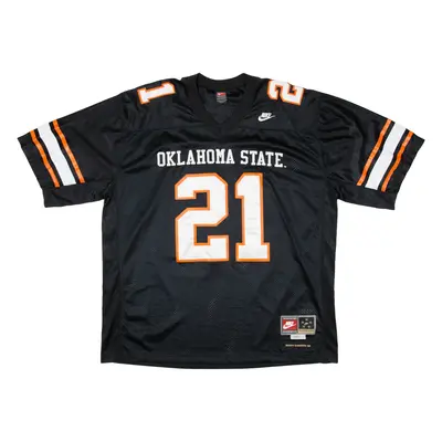 NIKE TEAM Oklahoma State Cowboys Sanders Mens Jersey Black USA V-Neck 2XL