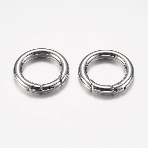 Tarnish Resistant 304 Stainless Steel Spring Gate Rings