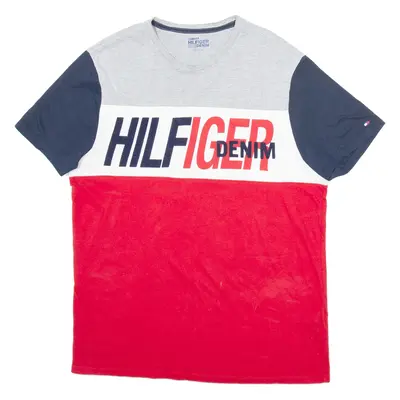 TOMMY HILFIGER Mens T-Shirt Red M