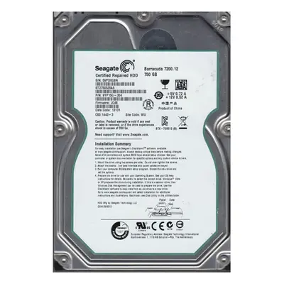 9YP15G-304 Seagate BarraCuda 7200.12 750GB 3.5-inch 6GB/s SATA NCQ 7200RPM 32MB Cache Desktop Hard Drive