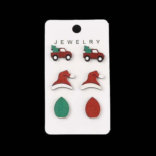 Christmas Theme Stud Earrings Set