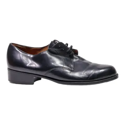 MARBOT Derby Shoes Black Leather Mens UK 8