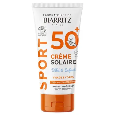 Laboratoires De Biarritz Sport Sun Cream Newborn & Child SPF50+ Organic Face & Body 50ml