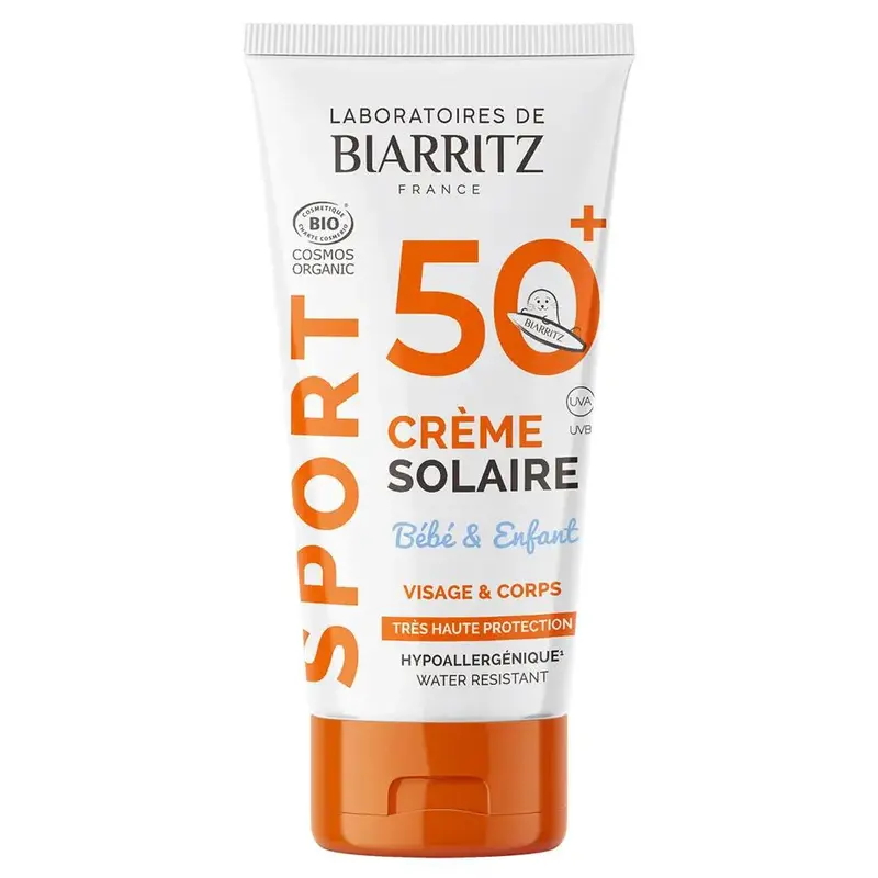 Laboratoires De Biarritz Sport Sun Cream Newborn & Child SPF50+ Organic Face & Body 50ml