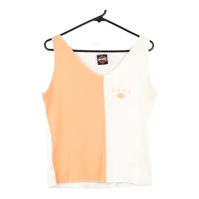 Daytona Beach, Florida Harley Davidson Vest - Large Block Colour Cotton