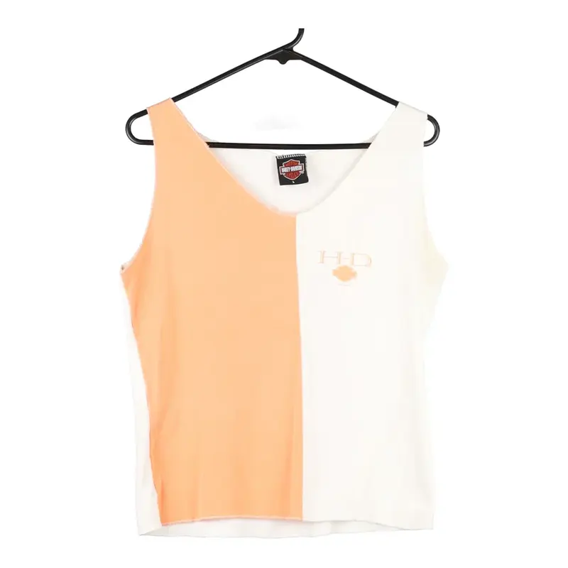 Daytona Beach, Florida Harley Davidson Vest - Large Block Colour Cotton