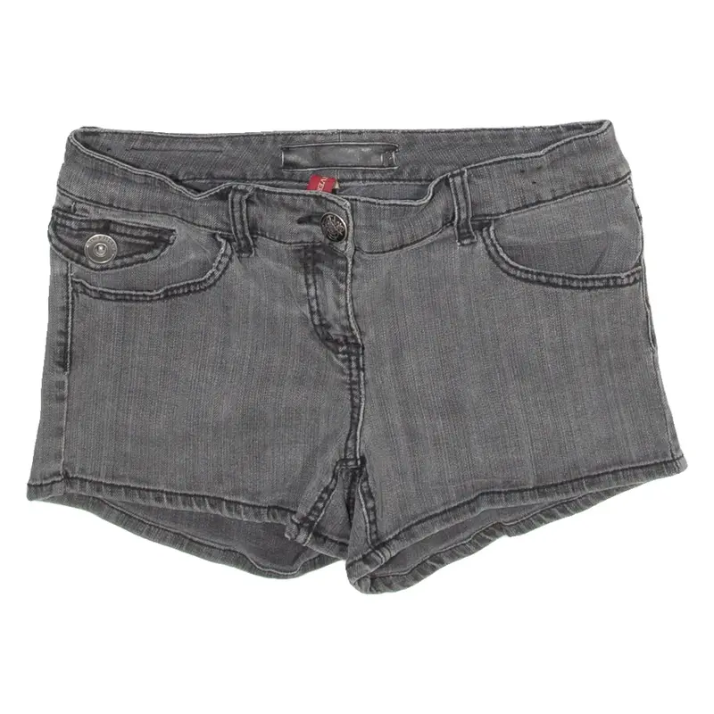 RIVER ISLAND Womens Denim Shorts Grey M W30
