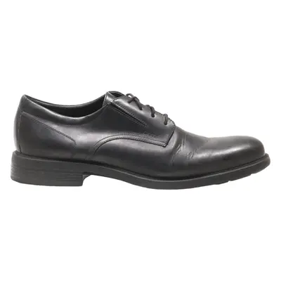 GEOX Oxford Shoes Black Leather Mens UK 11