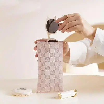 Portable Glasses Storage Bag, Multifunctional Sunglasses Case, Casual Sunglasses Holder, Household Organizer for Sports, Trav...