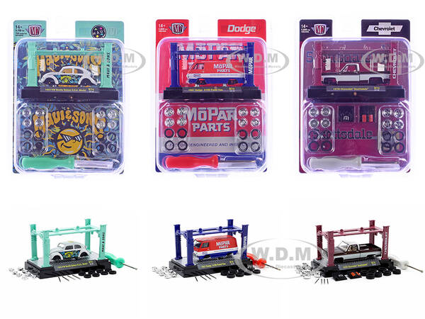 Model Kit 3 piece Car Set Release 74 Limited Edition to 9600 pieces Worldwide 1/64 Diecast Model Cars by M2 Machines