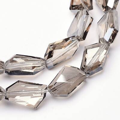 Pearl Luster Plated Glass Bead Strands