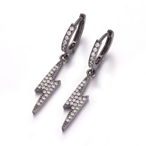 Brass Leverback Earrings