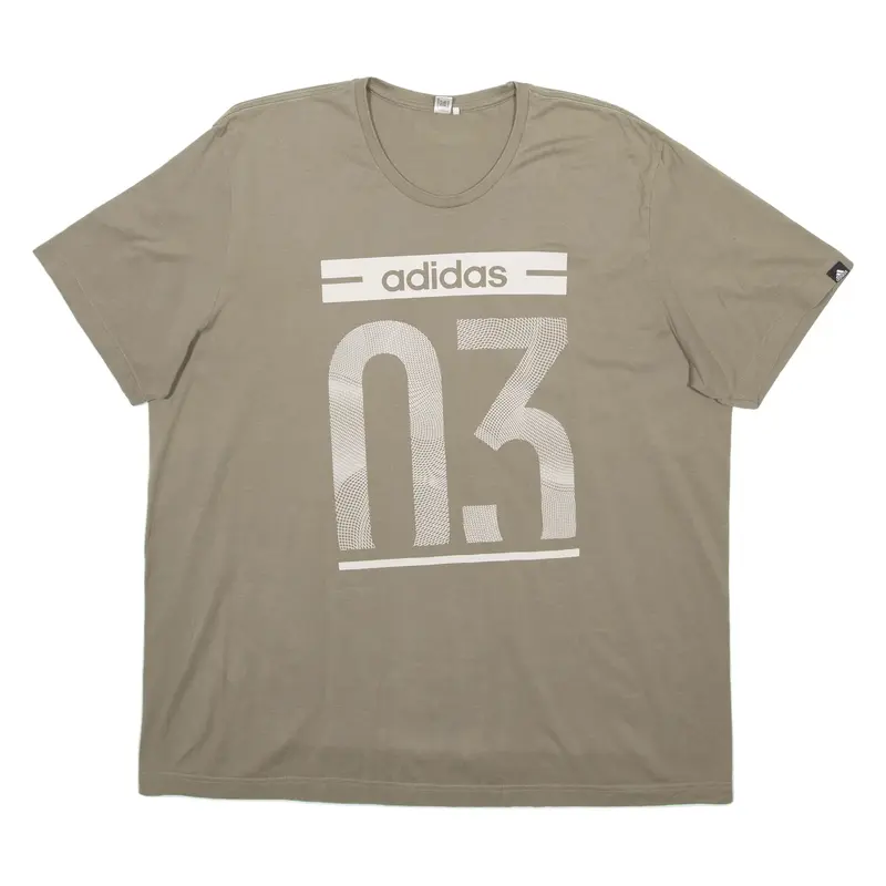 ADIDAS Mens T-Shirt Green XL