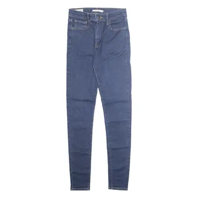 LEVI'S 720 High Rise BIG E Womens Jeans Blue Slim Skinny W27 L32