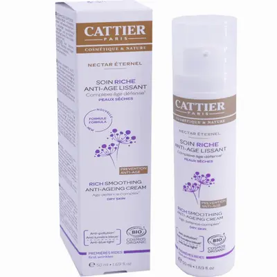 Cattier Eternal Nectar Rich Care Anti-Age Smoothing Prime Wrinkles ORGANIC 50ML