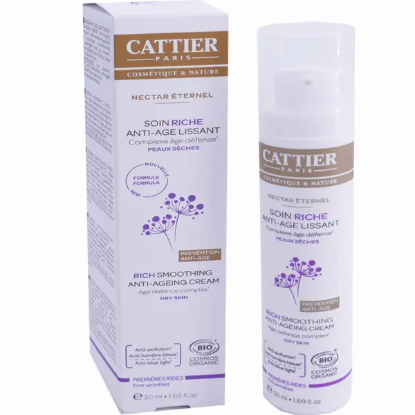 Cattier Eternal Nectar Rich Care Anti-Age Smoothing Prime Wrinkles ORGANIC 50ML