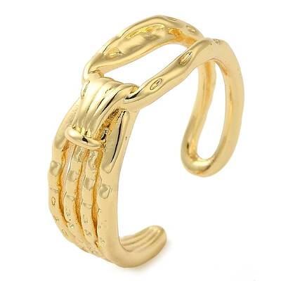 Brass Open Cuff Ring for Women