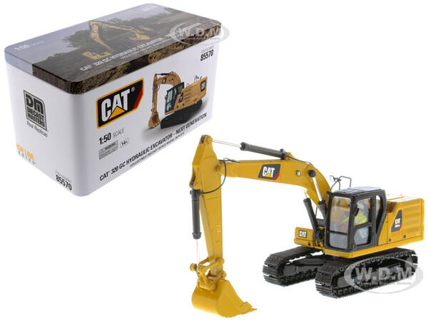 CAT Caterpillar 320 GC Hydraulic Excavator with Operator Next Generation Design High Line Series 1/50 Diecast Model by Diecas...