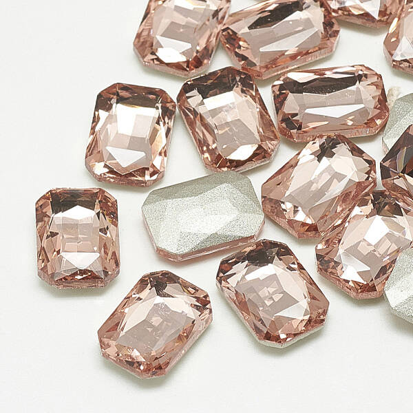 Pointed Back Glass Rhinestone Cabochons