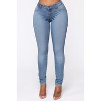 Flex Game Strong Low Rise Skinny Jeans - Light Blue Wash