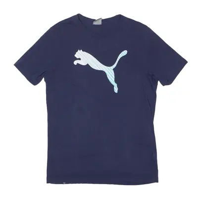 PUMA T-Shirt Blue Short Sleeve Mens S