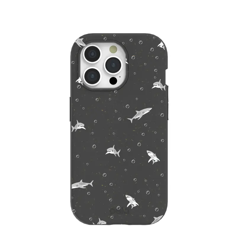 Black Lil Sharks iPhone 15 Pro Case