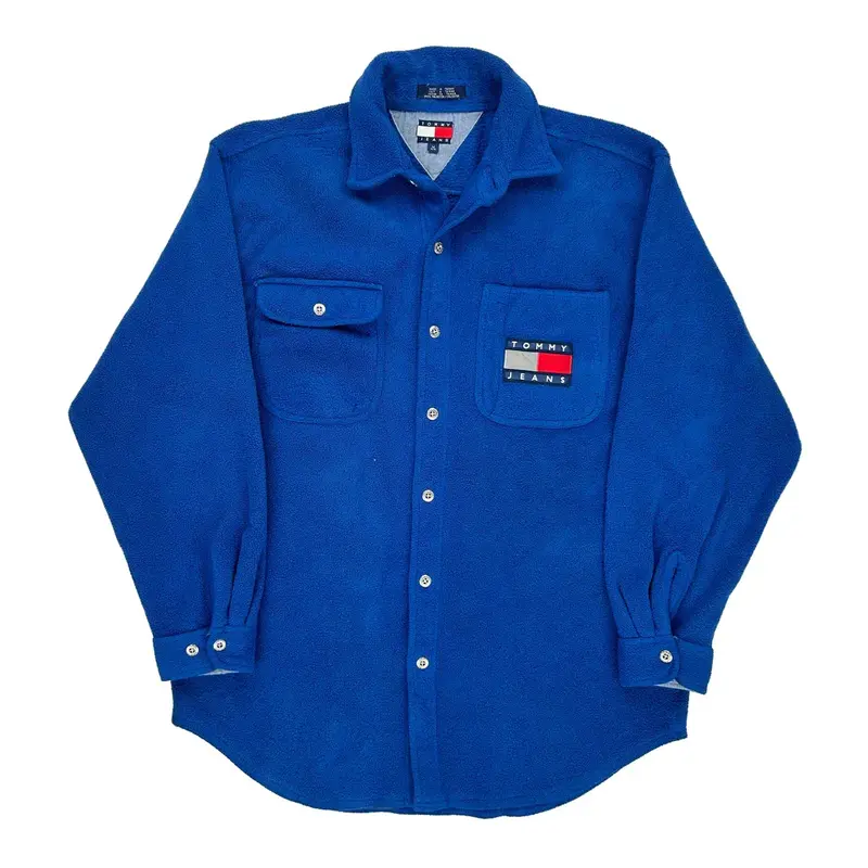 Tommy Jeans Graphic Fleece - Medium Blue Polyester