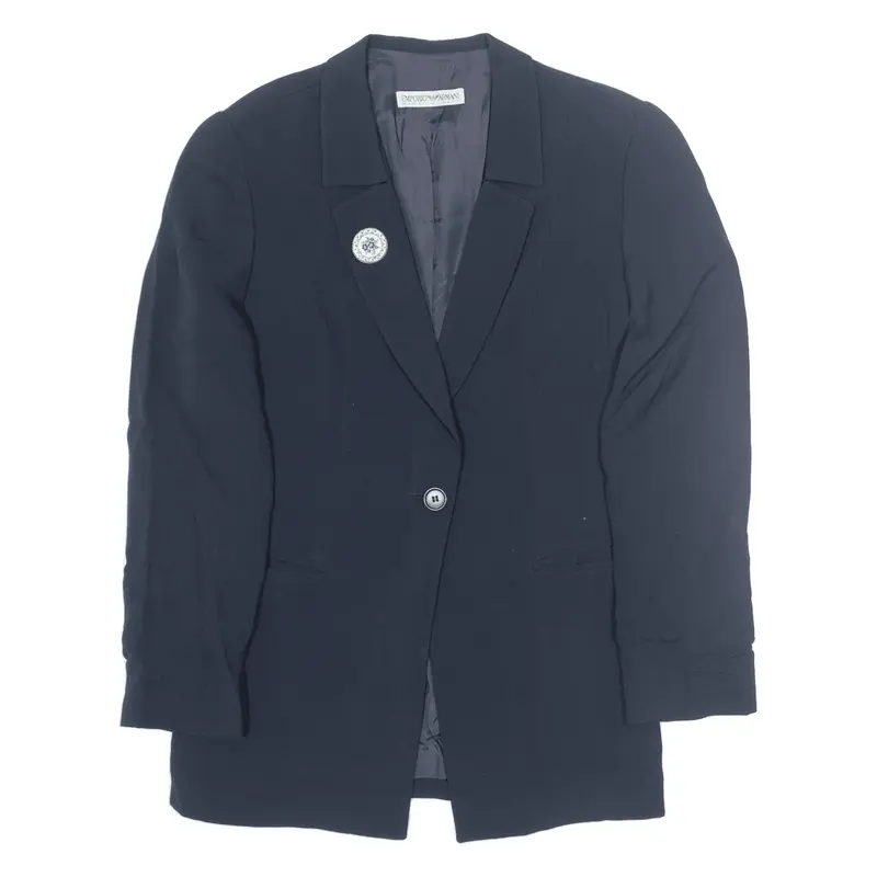 ARMANI Blazer Jacket Blue Viscose Womens S