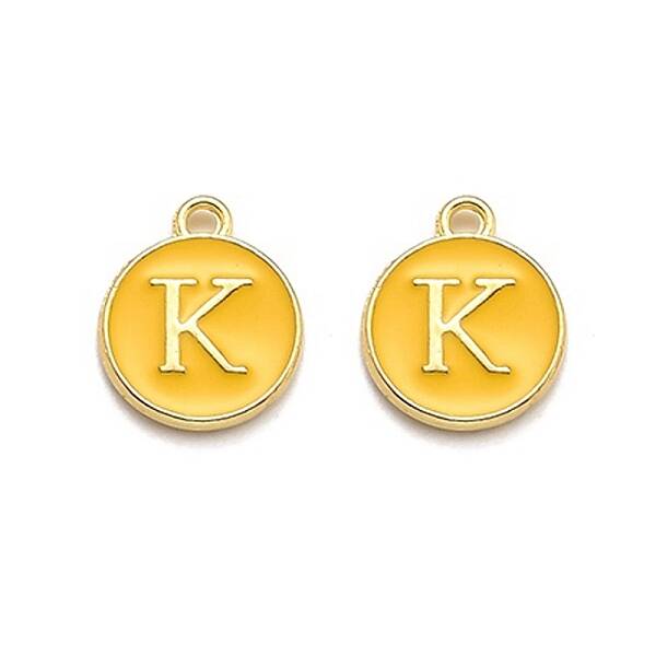 Golden Plated Alloy Enamel Charms