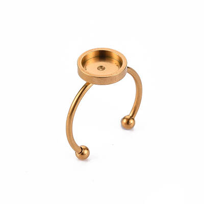 201 Stainless Steel Cuff Pad Ring Settings