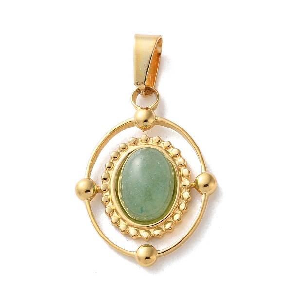 Natural Green Aventurine Pendants