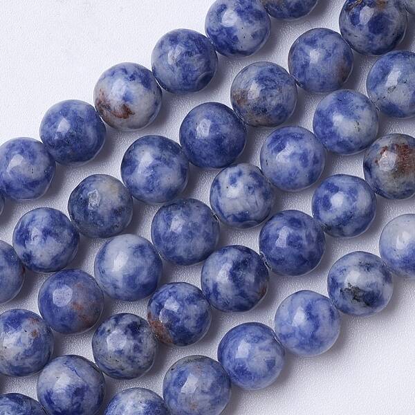 Natural Blue Spot Jasper Beads Strands