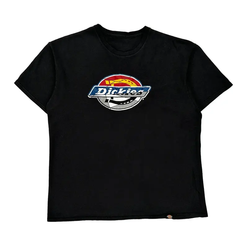Dickies Graphic T-Shirt - Medium Black Cotton