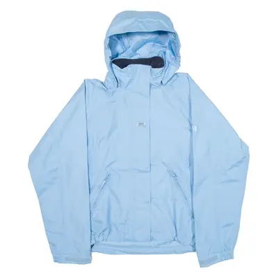HELLY HANSEN Womens Rain Jacket Blue Hooded XS