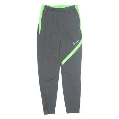 NIKE Dri Fit Mens Track Pants Grey Skinny M W28 L28
