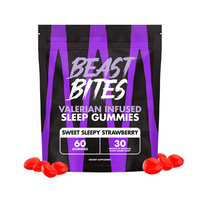 Valerian Infused Sleep and Nighttime Recovery Gummies - Beast Bites