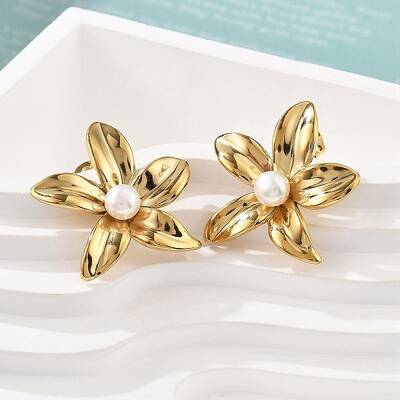 Ion Plating(IP) 304 Stainless Steel Stud Earrings