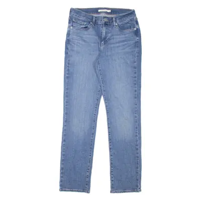 LEVI'S Womens Jeans Blue Classic Straight Stone Wash W26 L30