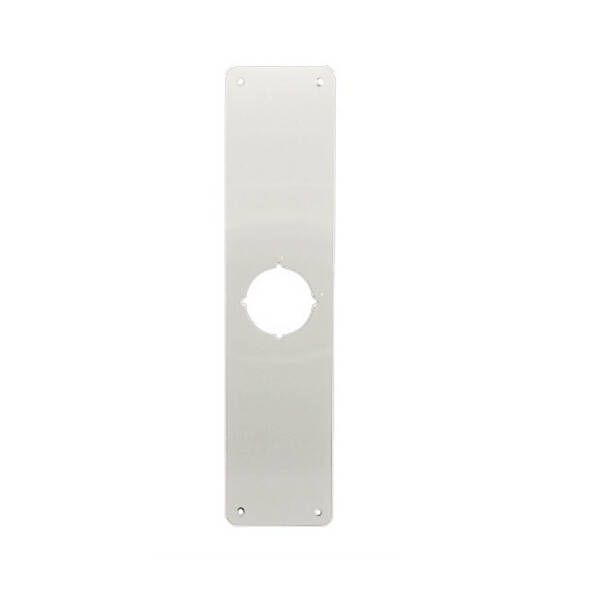 Don-Jo Remodeler Plate For Locks Without Safety Bolts, 15 Length, 3-1/2 Width, 0.032 Gauge, Satin Stainless Steel