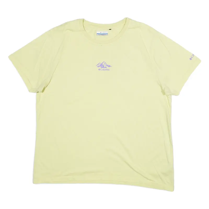 COLUMBIA Womens T-Shirt Green XL