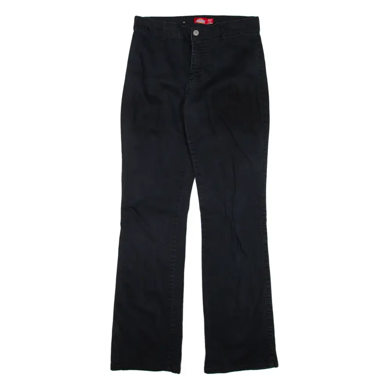 DICKIES Workwear Womens Trousers Black Slim Bootcut W28 L30