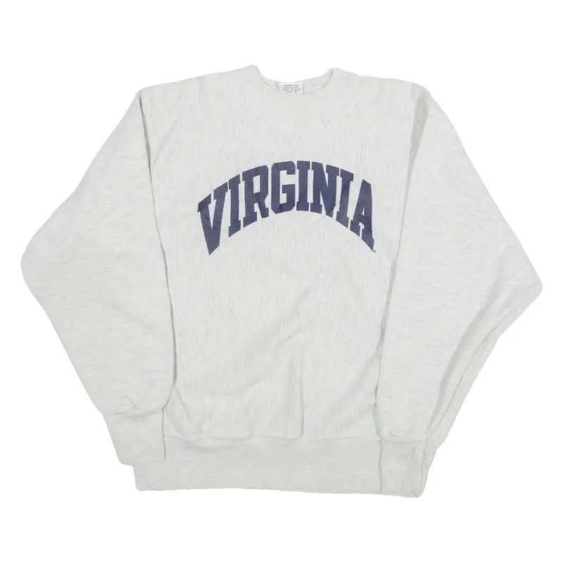 THE COTTON EXCHANGE Virginia Womens Sweatshirt Grey USA L