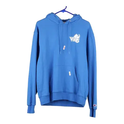 Champion Hoodie - Medium Blue Cotton Blend