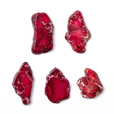Natural Regalite/Imperial Jasper/Sea Sediment Jasper Pendants
