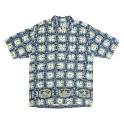 BUGLE BOY Mens Shirt Blue Spotted M