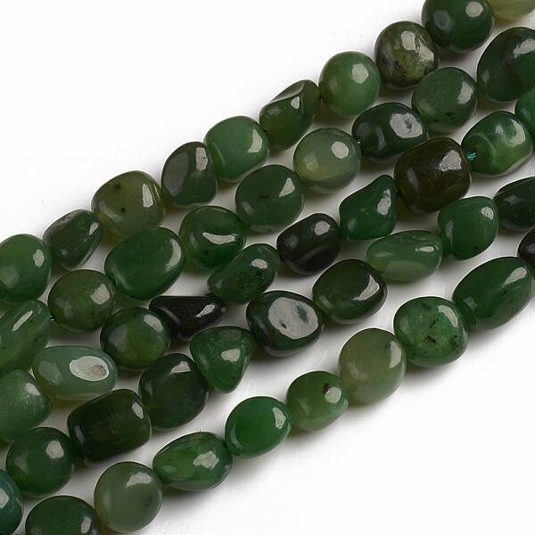 Natural Green Jasper Beads Strands