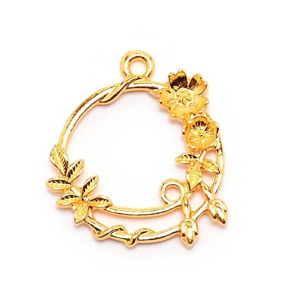 Alloy Open Back Bezel Pendants