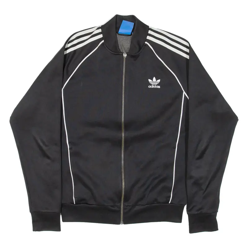 ADIDAS Mens Track Jacket Black M