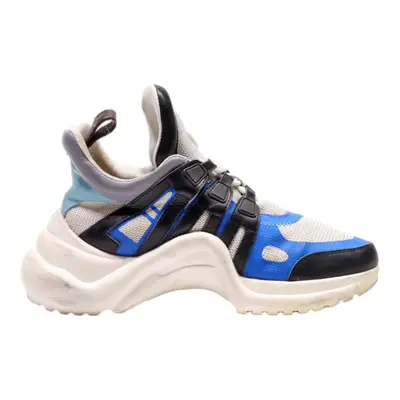 LOUIS VUITTON Sneaker Trainers Blue Synthetic Mens UK 6.5