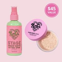 KimChi Chic Beauty All Day Slay Duo - Puff Puff Pass Setting Powder and Setting Spray Bundle